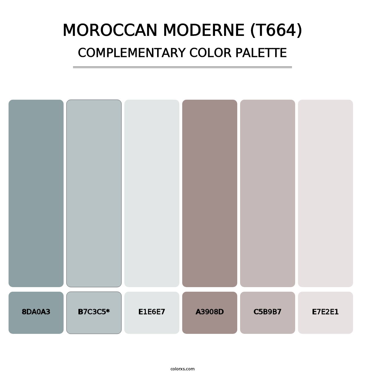 Moroccan Moderne (T664) - Complementary Color Palette