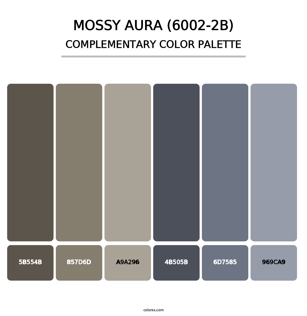 Mossy Aura (6002-2B) - Complementary Color Palette