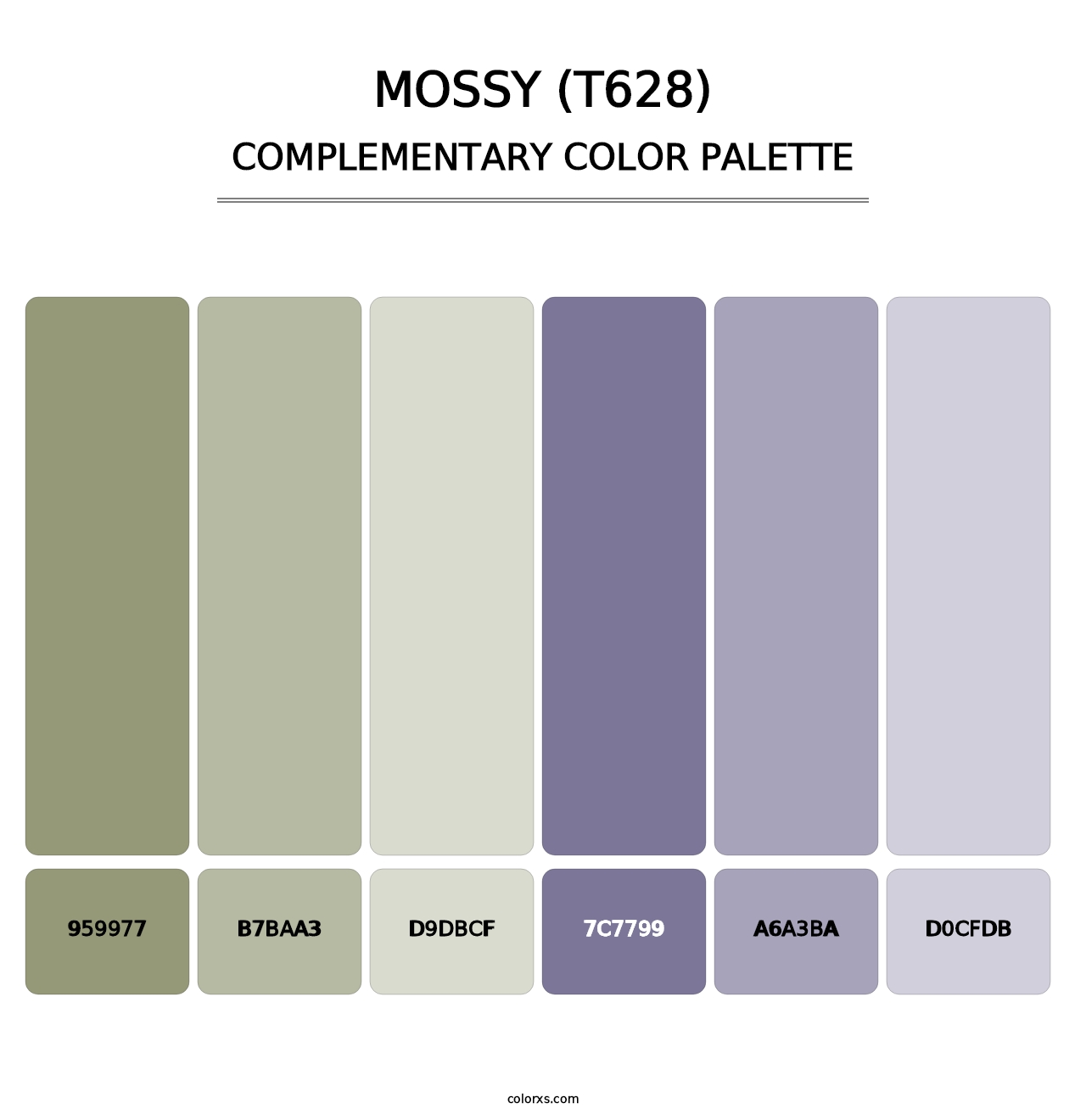Mossy (T628) - Complementary Color Palette