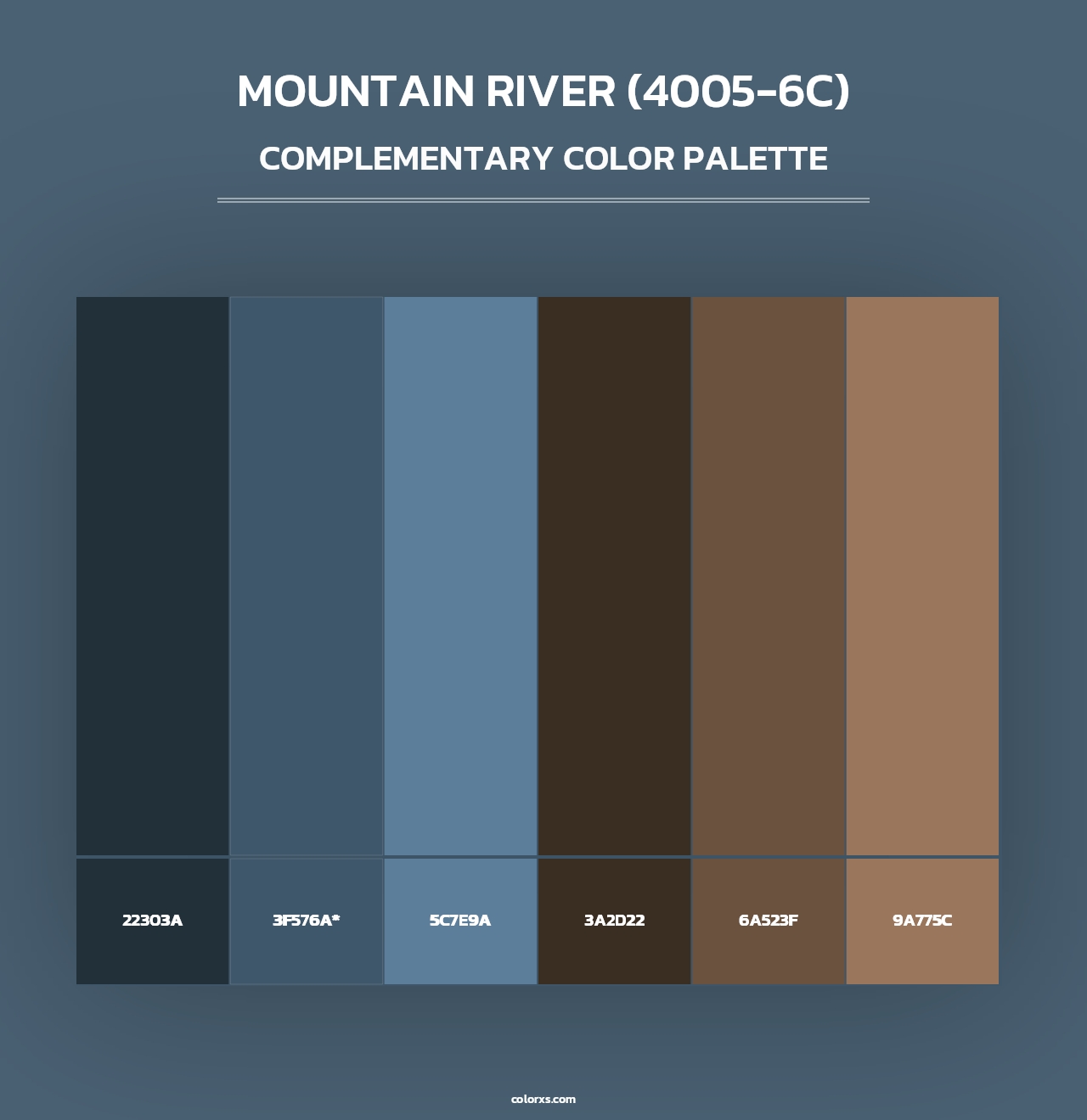 Mountain River (4005-6C) - Complementary Color Palette