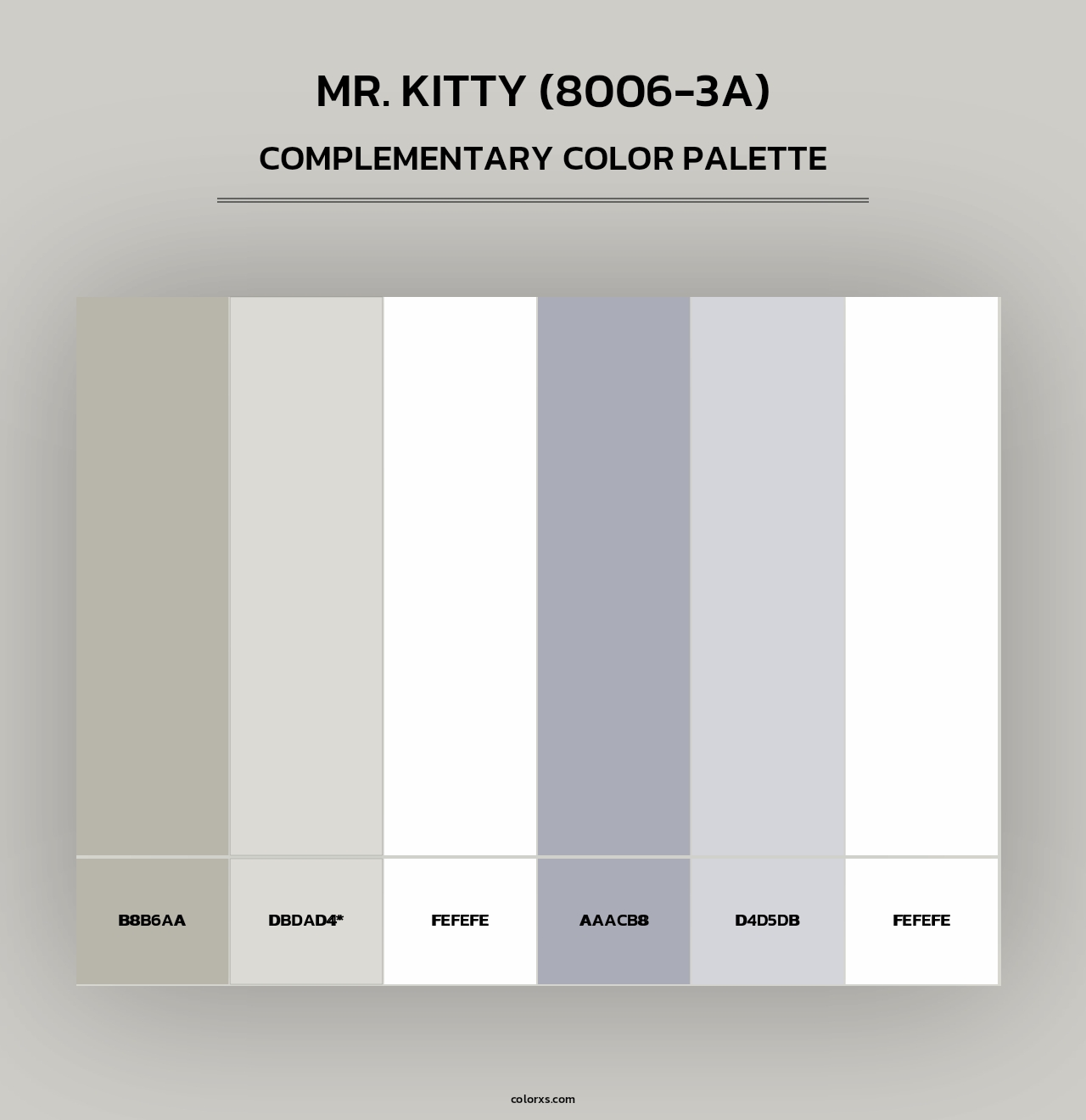 Mr. Kitty (8006-3A) - Complementary Color Palette