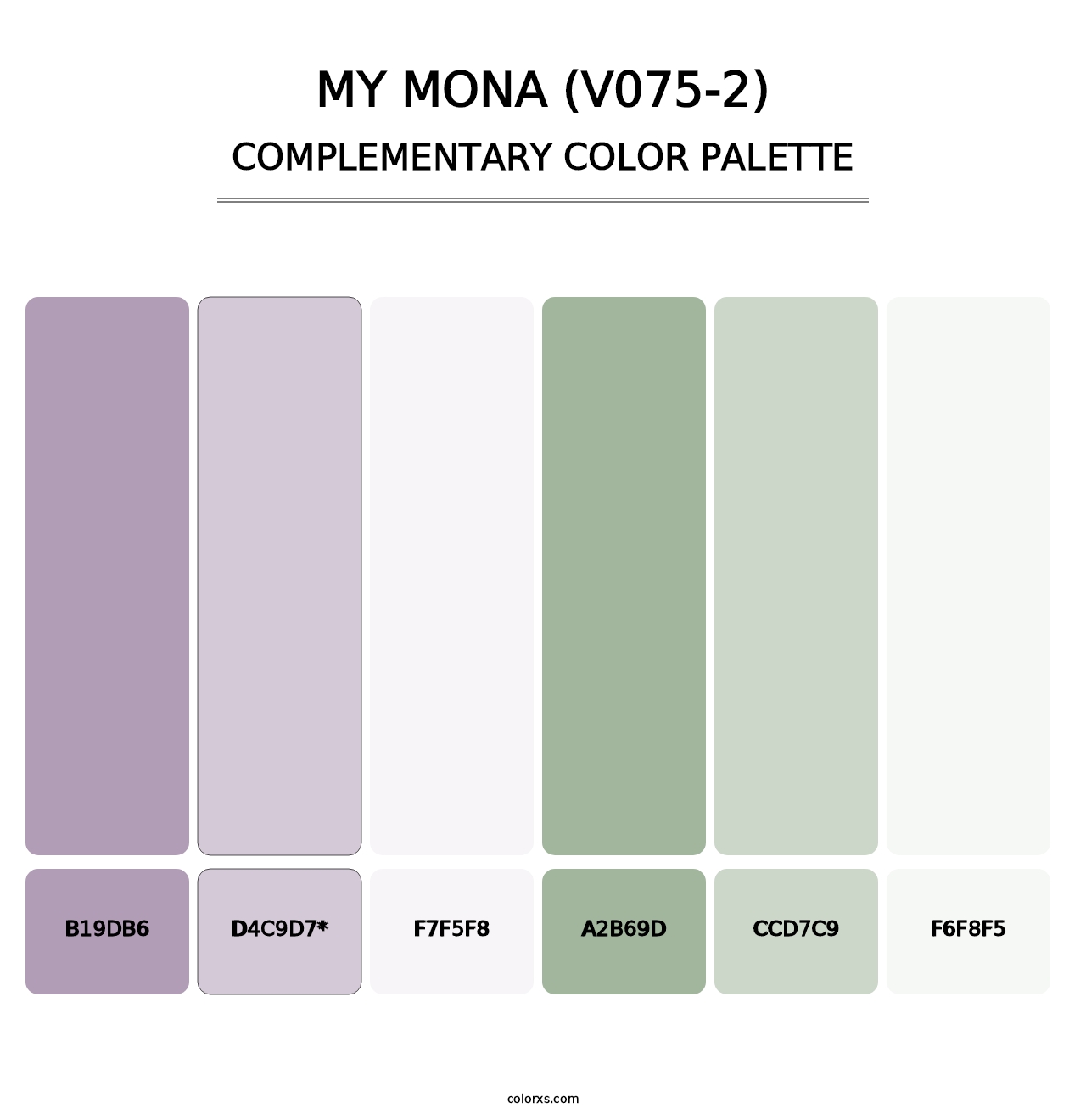 My Mona (V075-2) - Complementary Color Palette