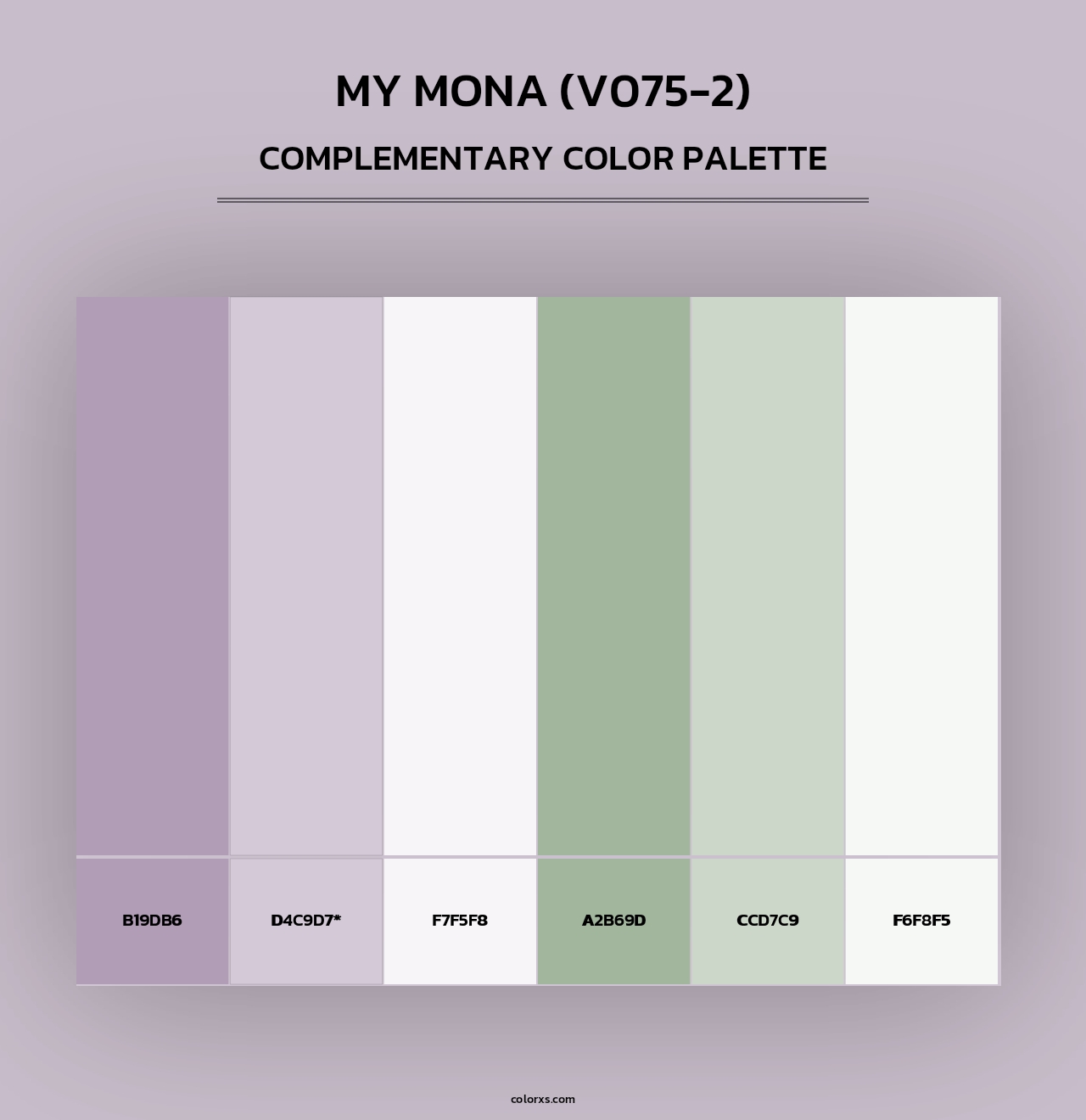 My Mona (V075-2) - Complementary Color Palette
