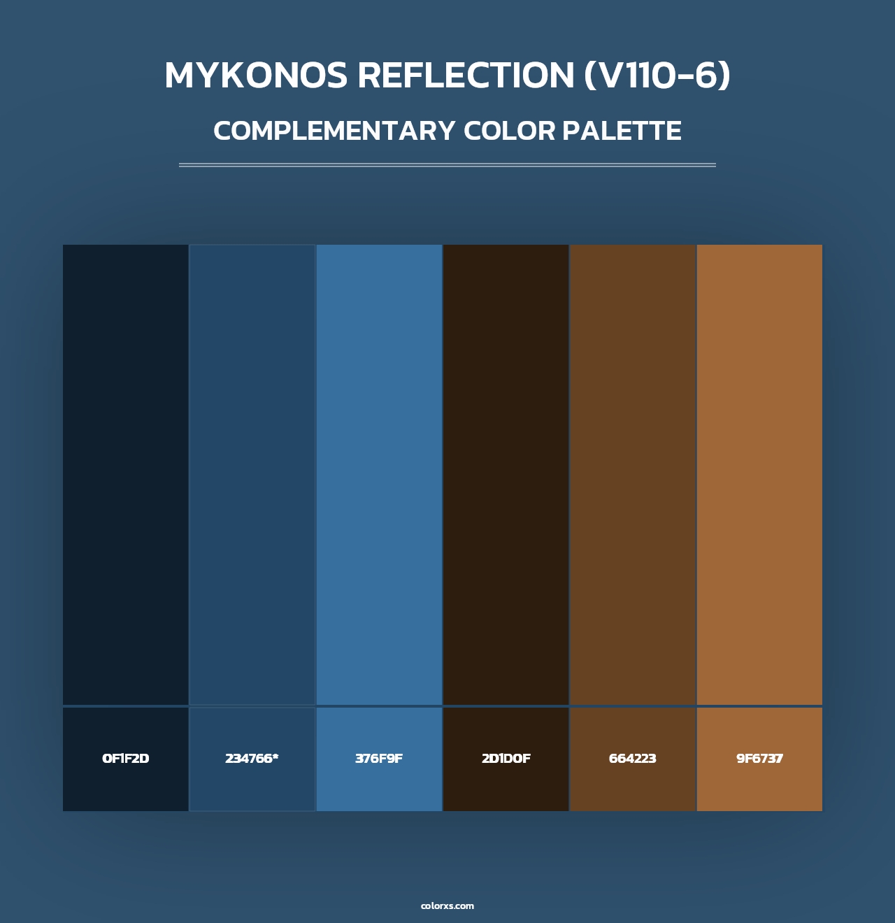 Mykonos Reflection (V110-6) - Complementary Color Palette