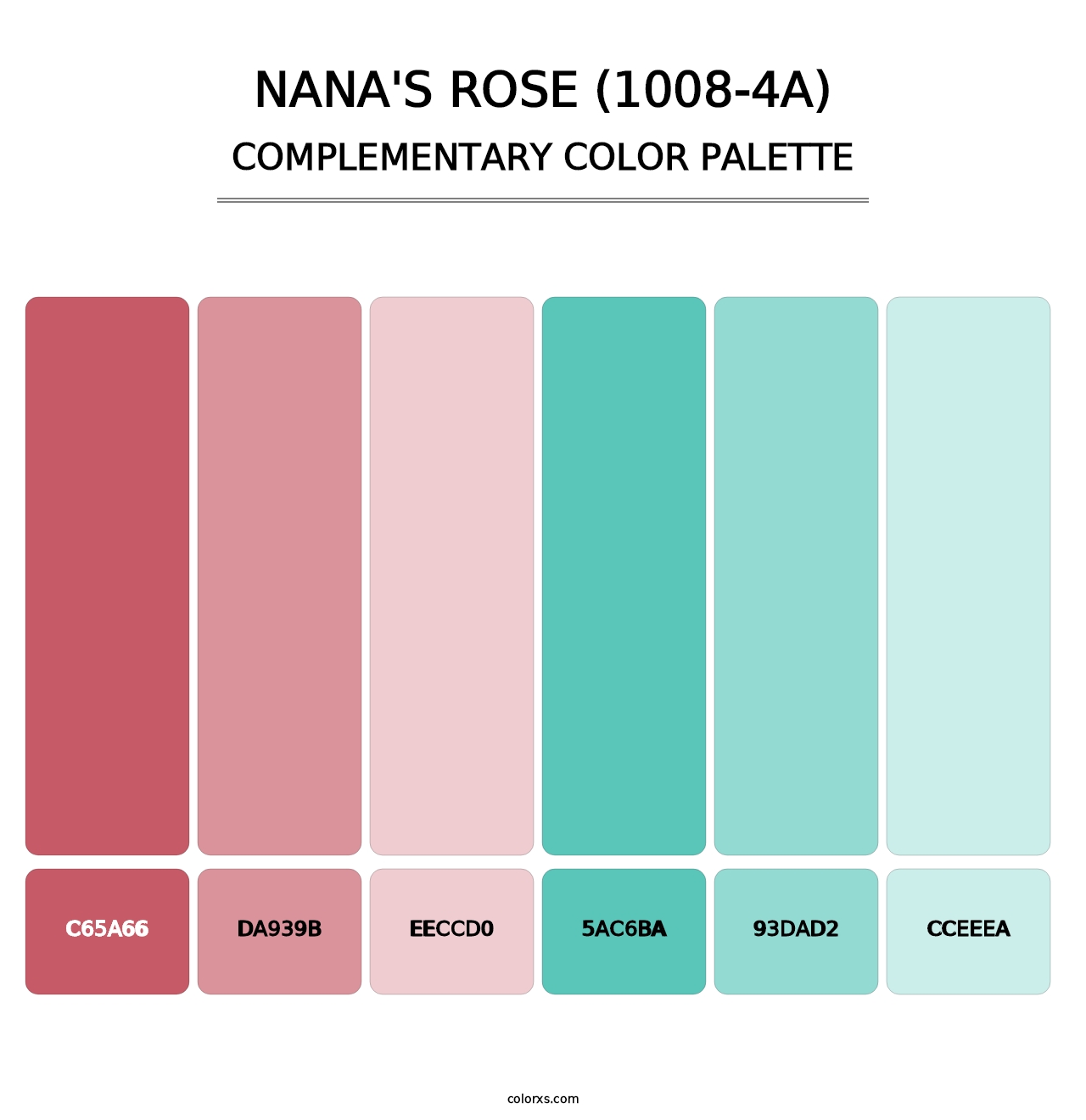 Nana's Rose (1008-4A) - Complementary Color Palette