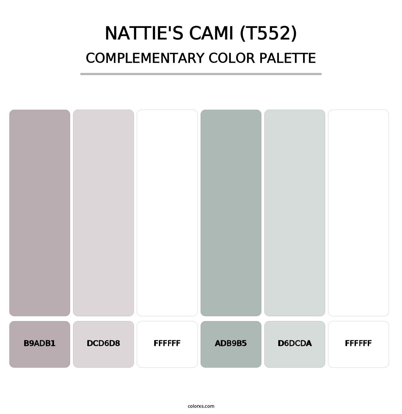 Nattie's Cami (T552) - Complementary Color Palette