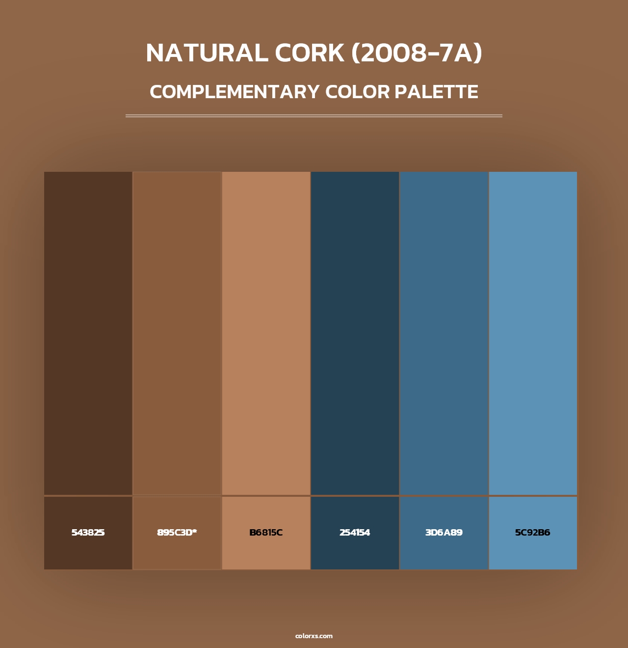Natural Cork (2008-7A) - Complementary Color Palette