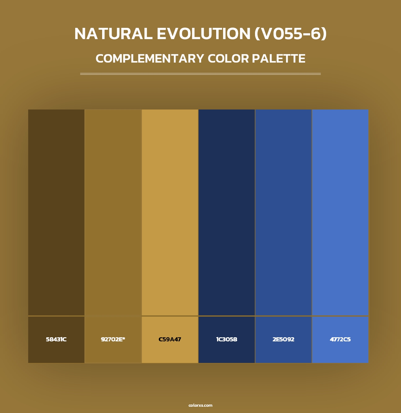 Natural Evolution (V055-6) - Complementary Color Palette