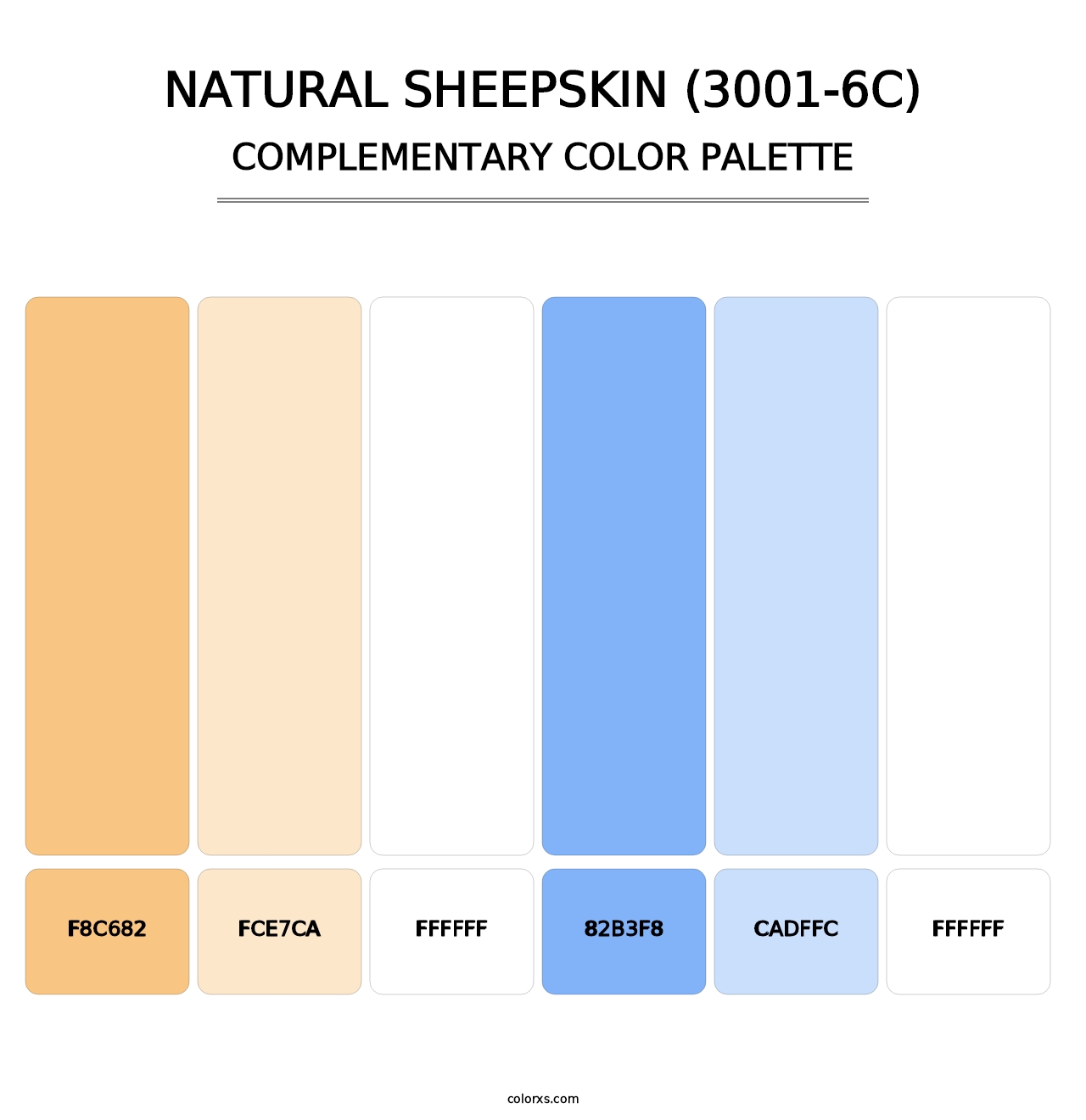Natural Sheepskin (3001-6C) - Complementary Color Palette