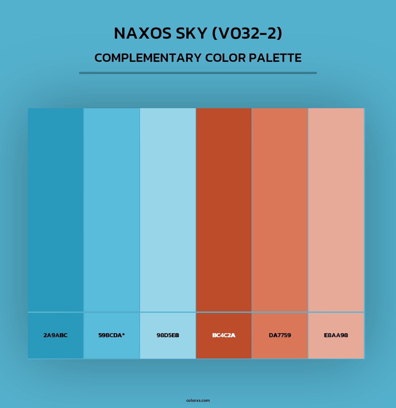 Naxos Sky (V032-2) - Complementary Color Palette