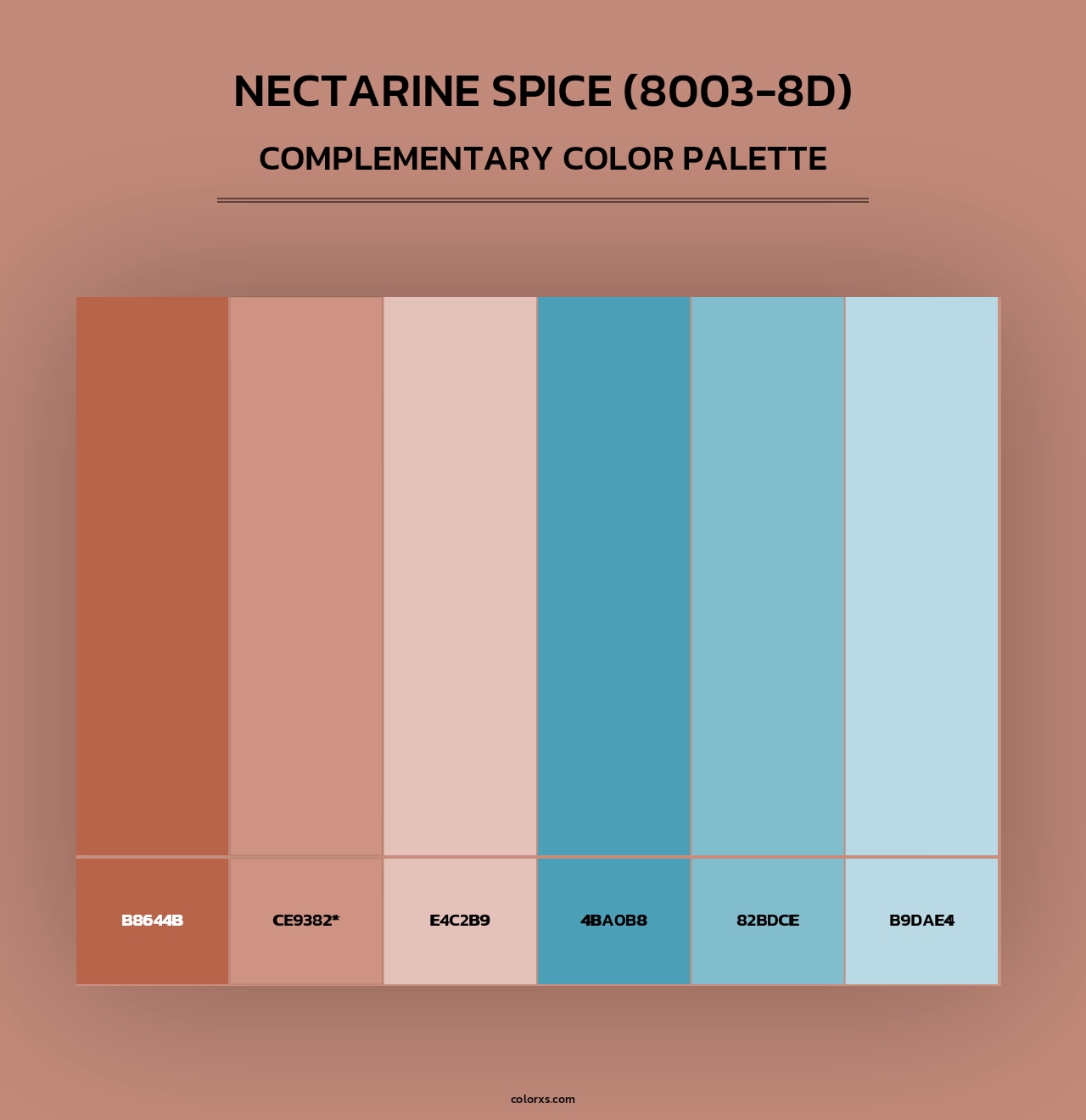 Nectarine Spice (8003-8D) - Complementary Color Palette
