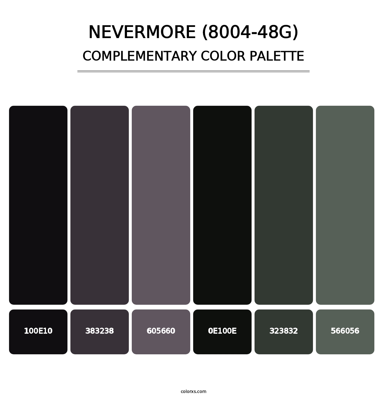 Nevermore (8004-48G) - Complementary Color Palette