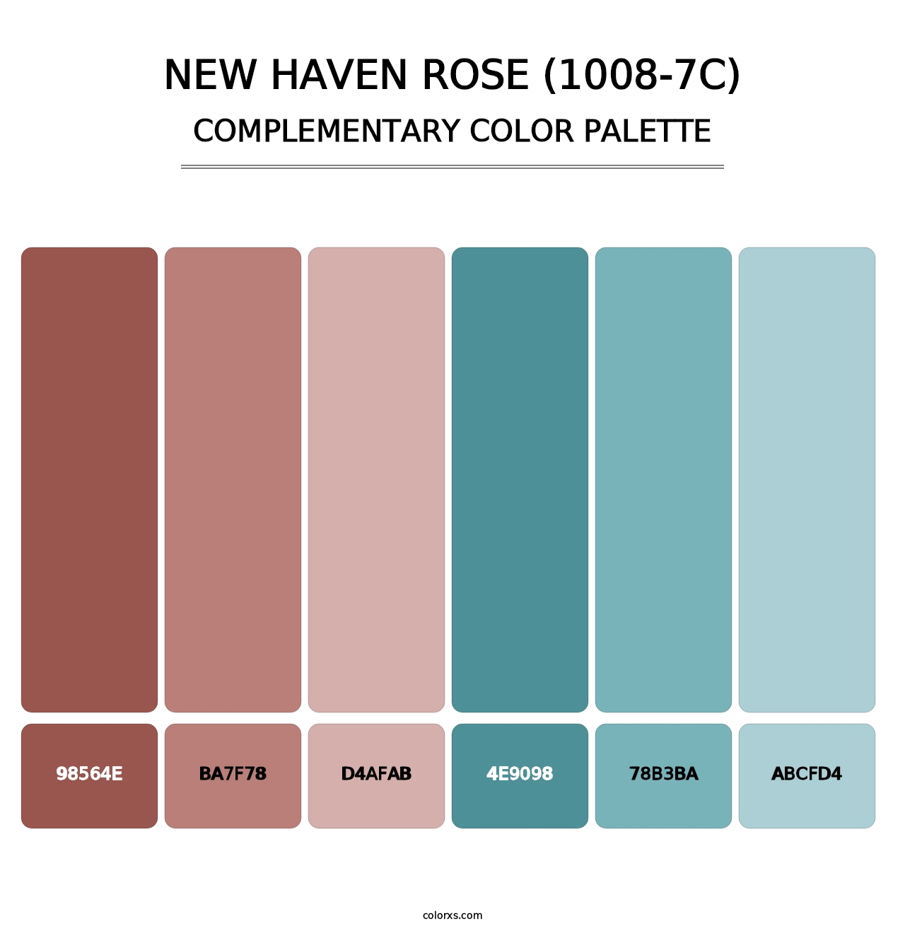 New Haven Rose (1008-7C) - Complementary Color Palette