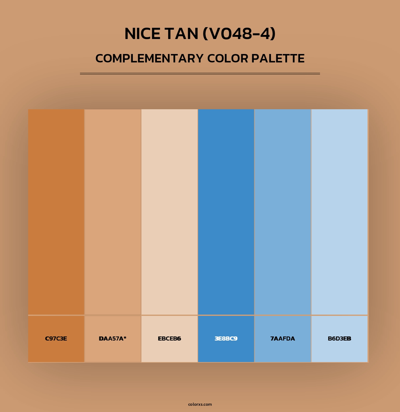 Nice Tan (V048-4) - Complementary Color Palette