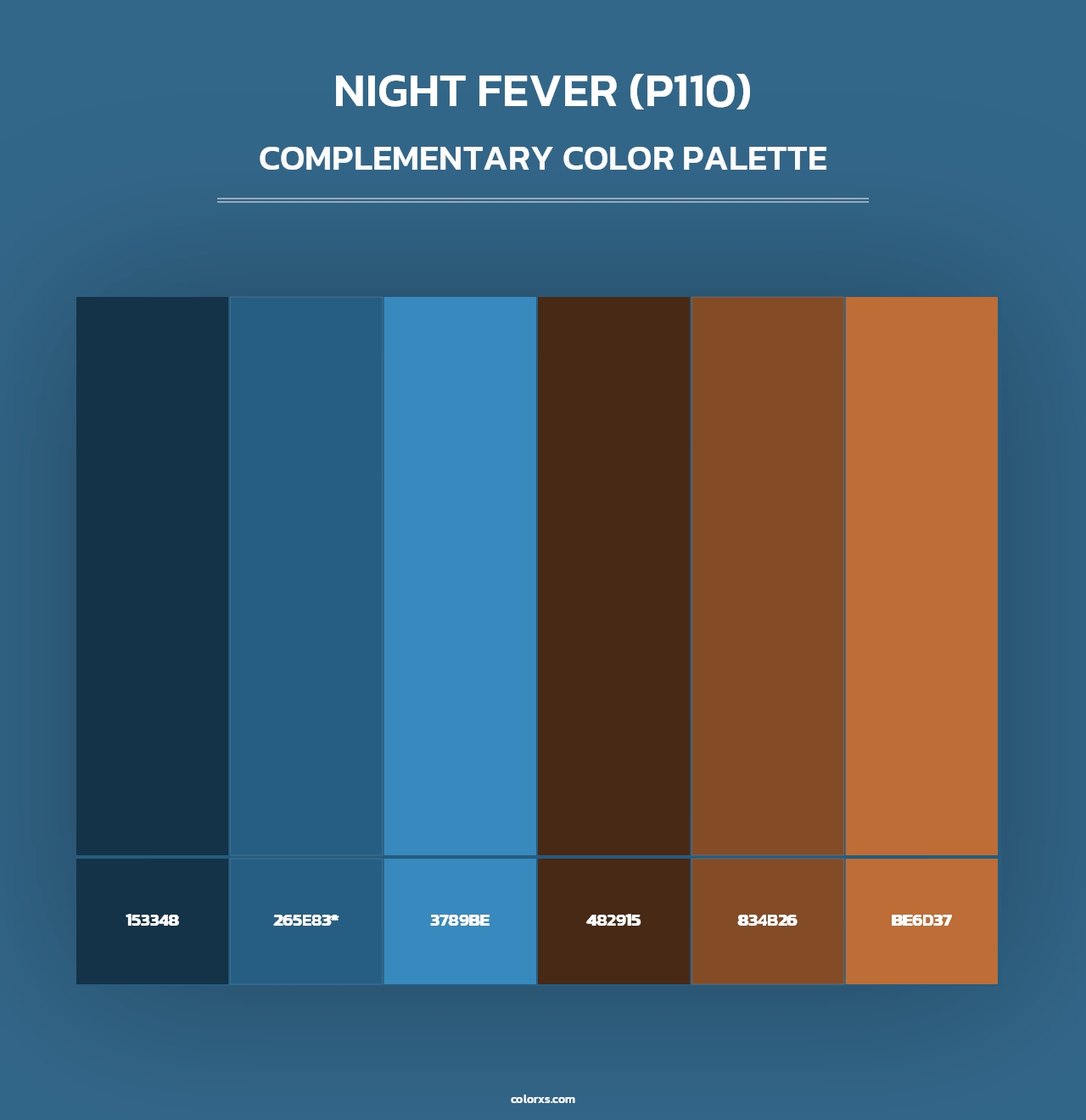 Night Fever (P110) - Complementary Color Palette