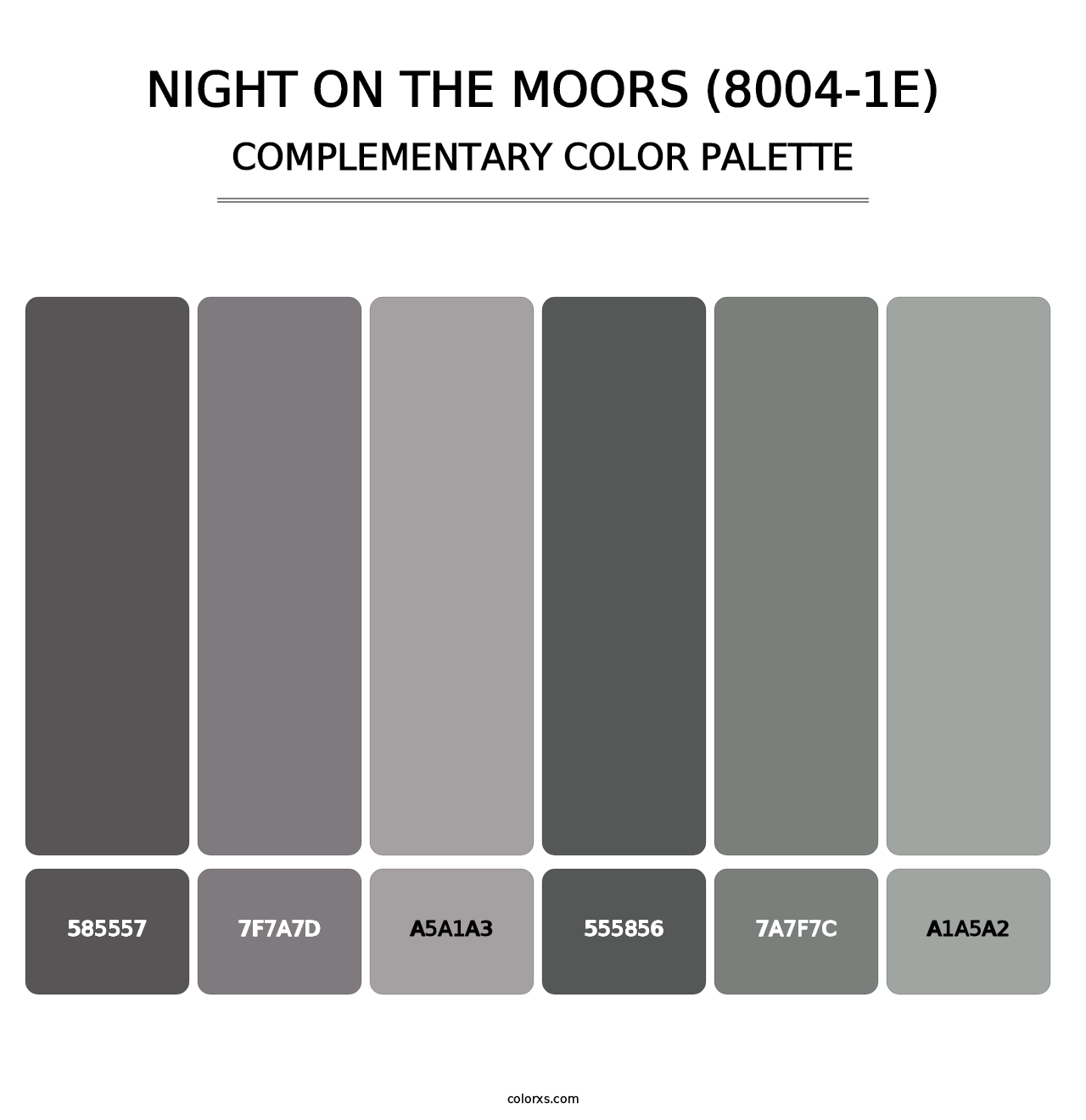 Night on the Moors (8004-1E) - Complementary Color Palette