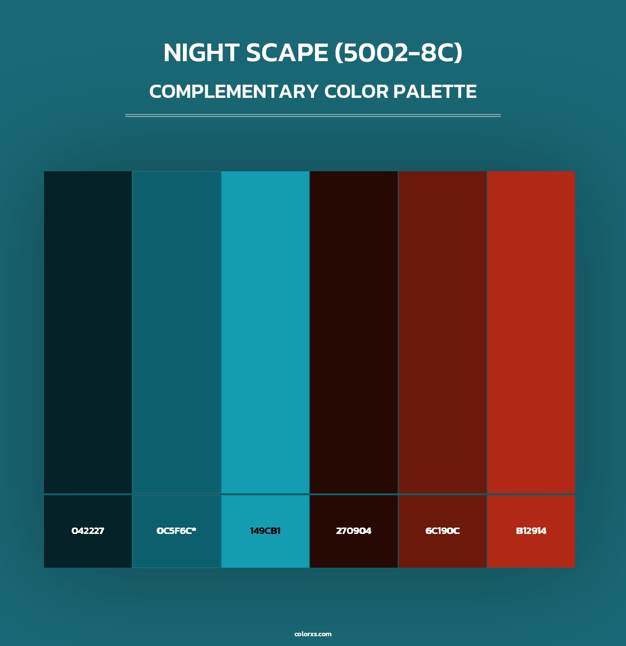 Night Scape (5002-8C) - Complementary Color Palette