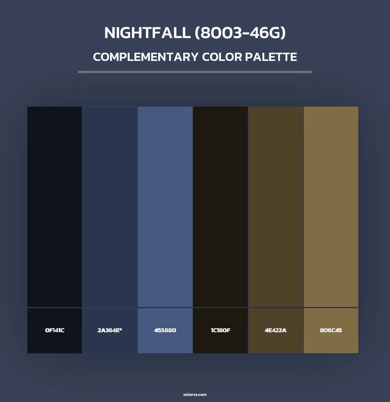 Nightfall (8003-46G) - Complementary Color Palette