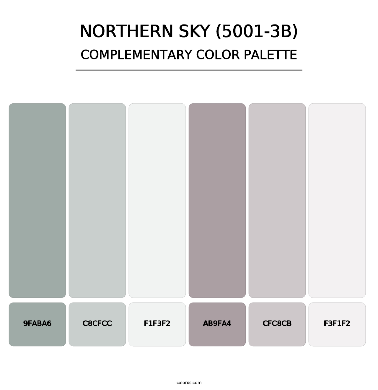 Northern Sky (5001-3B) - Complementary Color Palette