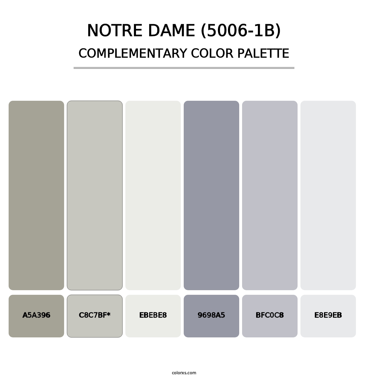 Notre Dame (5006-1B) - Complementary Color Palette