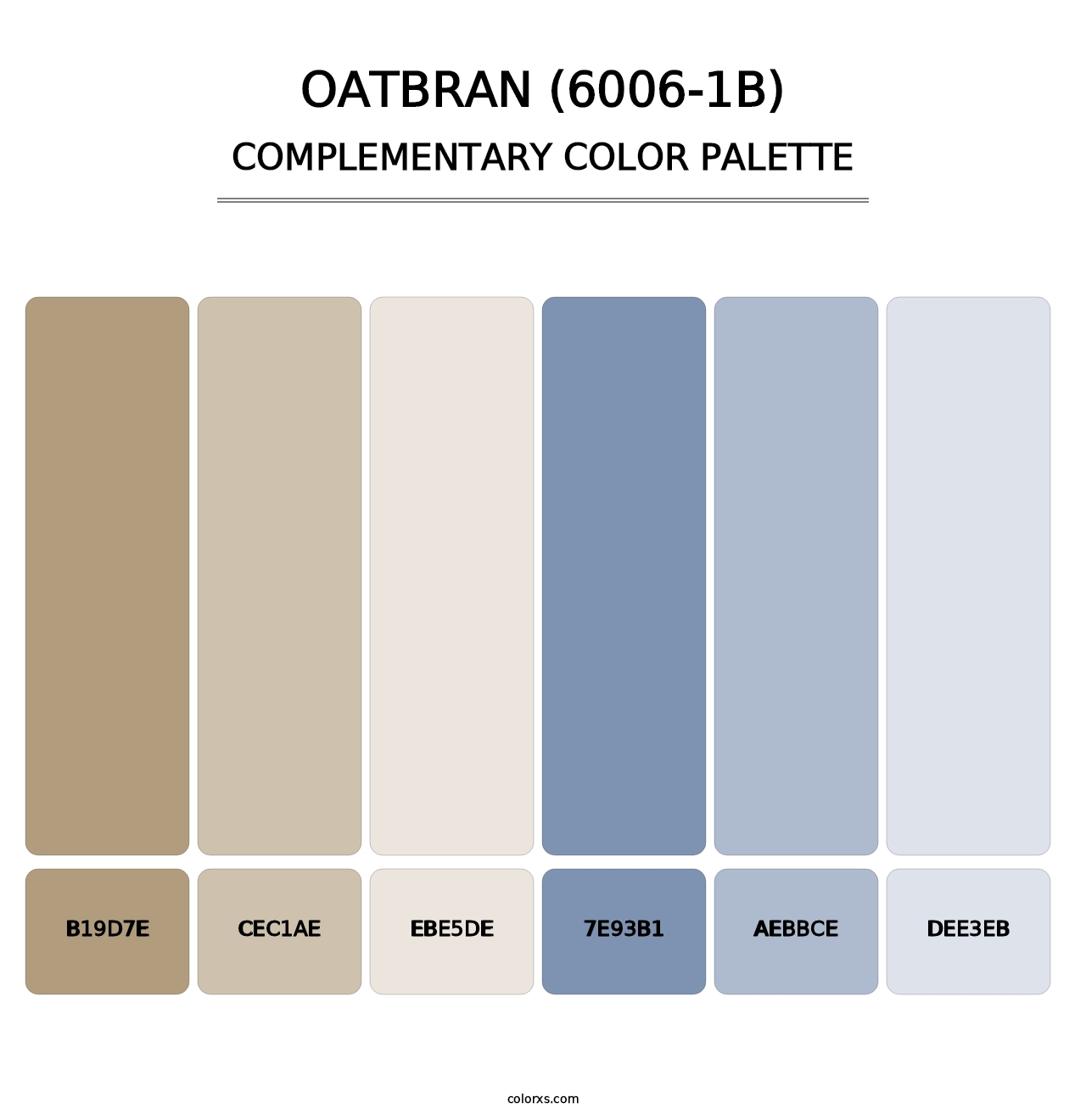 Oatbran (6006-1B) - Complementary Color Palette