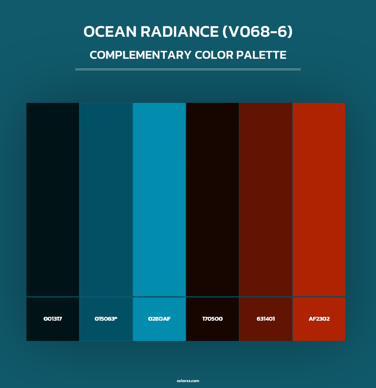 Ocean Radiance (V068-6) - Complementary Color Palette