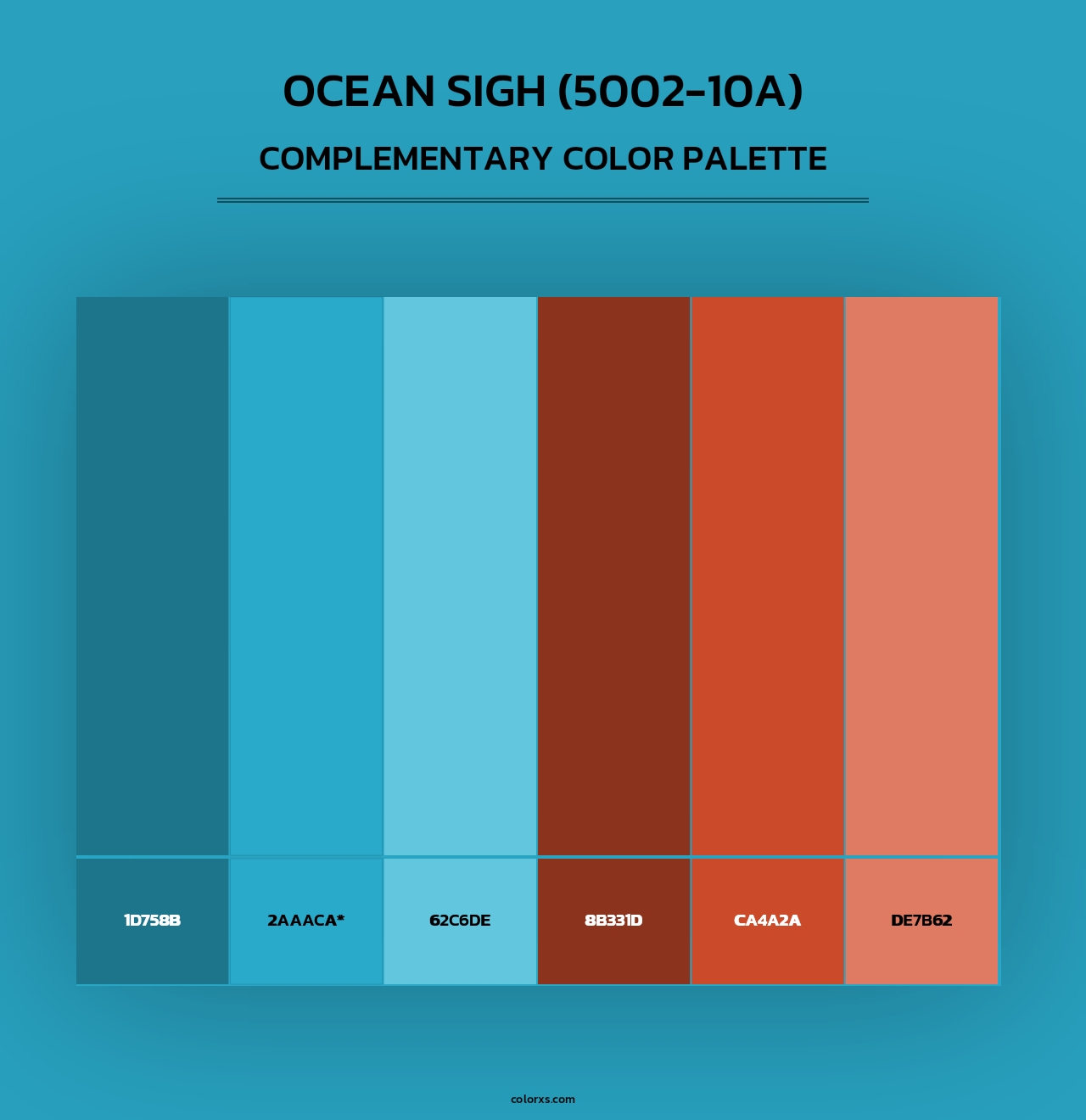 Ocean Sigh (5002-10A) - Complementary Color Palette