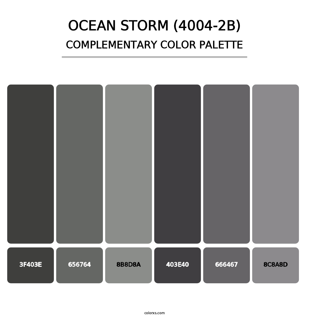 Ocean Storm (4004-2B) - Complementary Color Palette