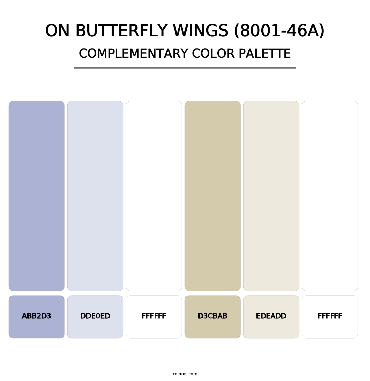 On Butterfly Wings (8001-46A) - Complementary Color Palette