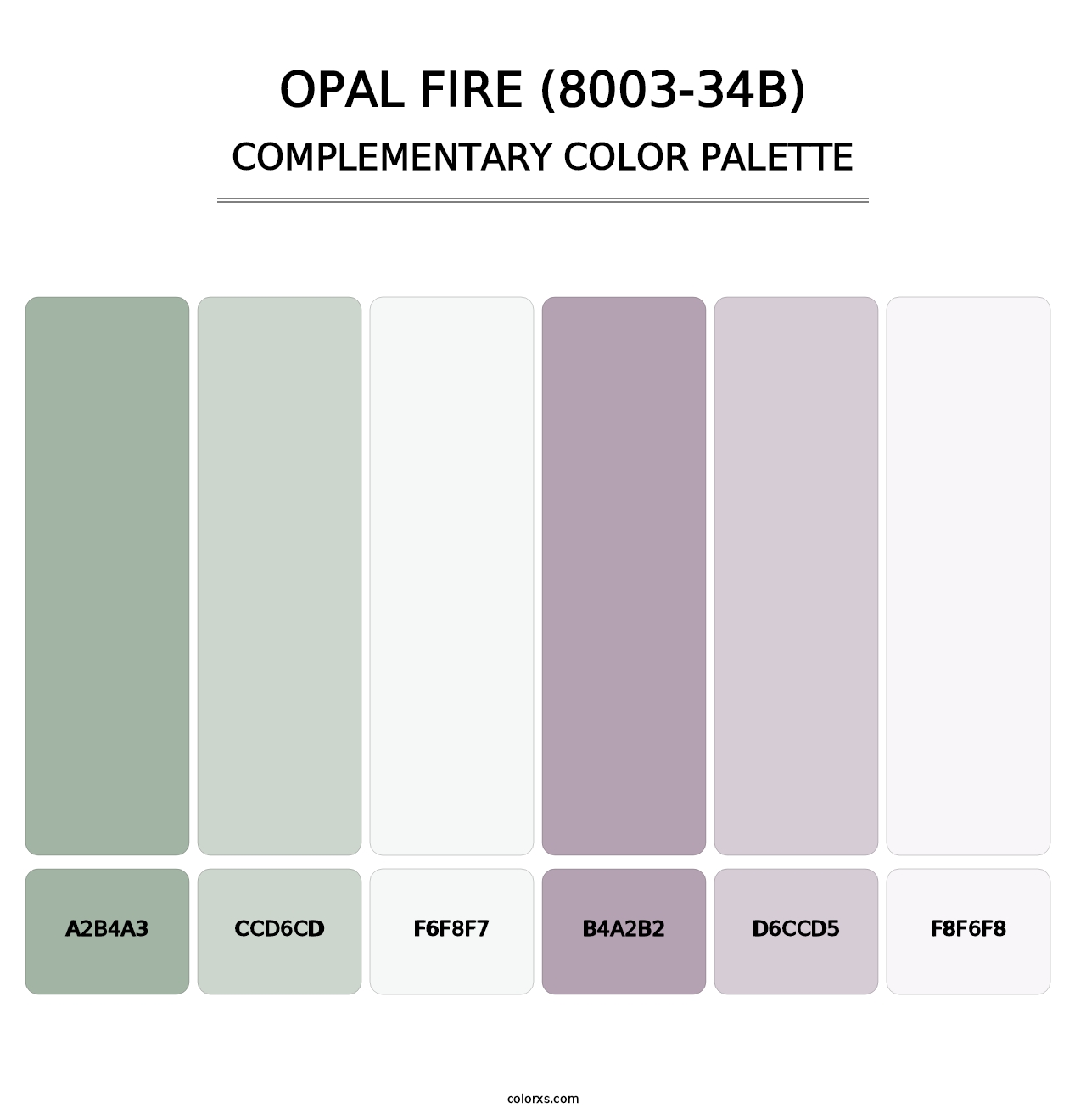 Opal Fire (8003-34B) - Complementary Color Palette