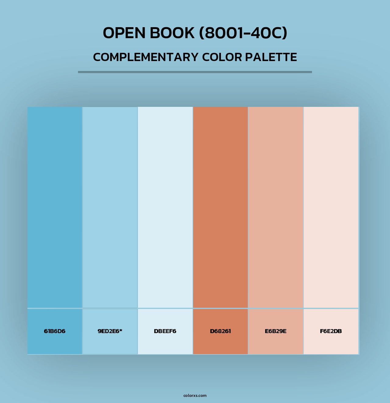 Open Book (8001-40C) - Complementary Color Palette