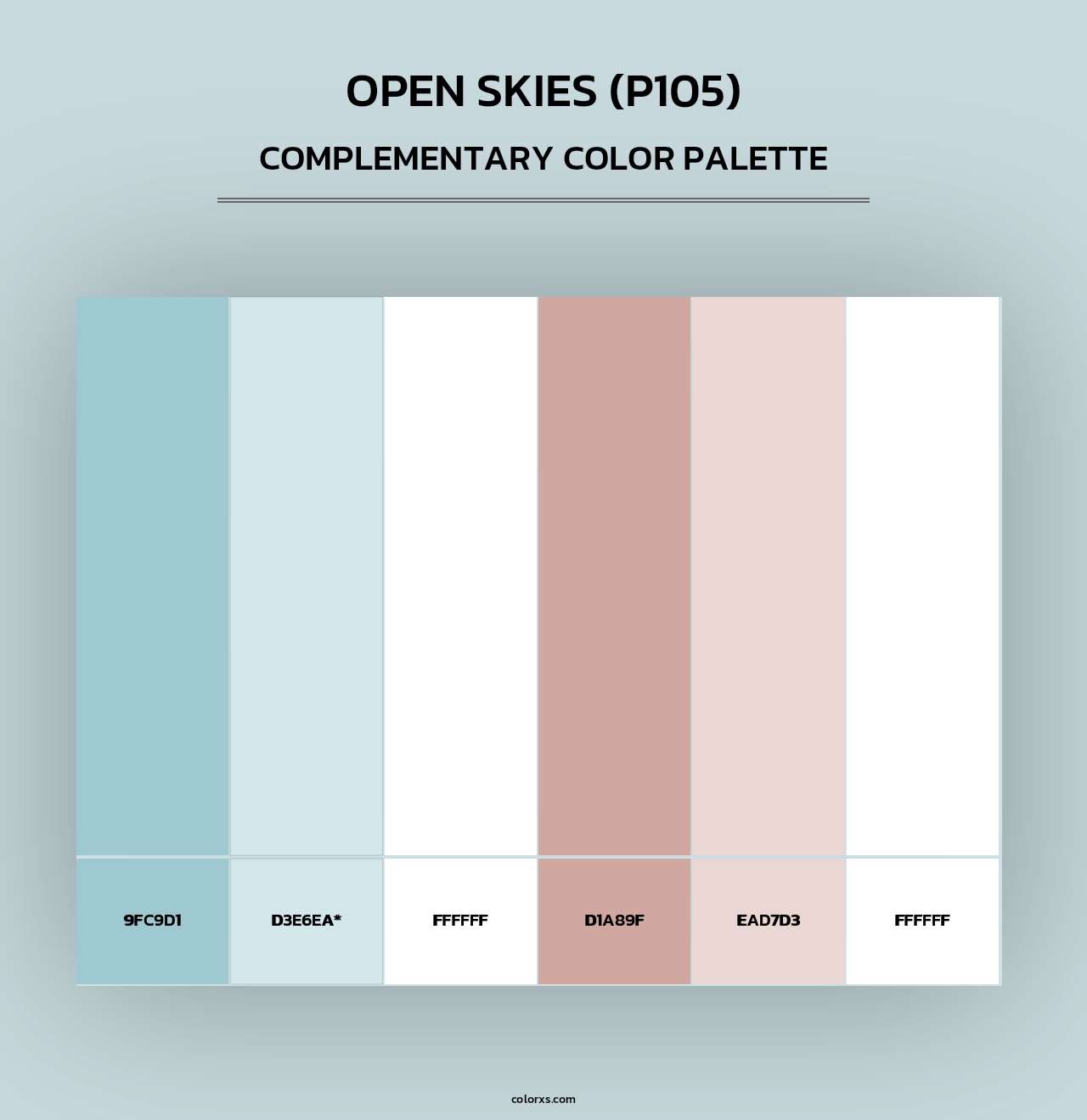 Open Skies (P105) - Complementary Color Palette