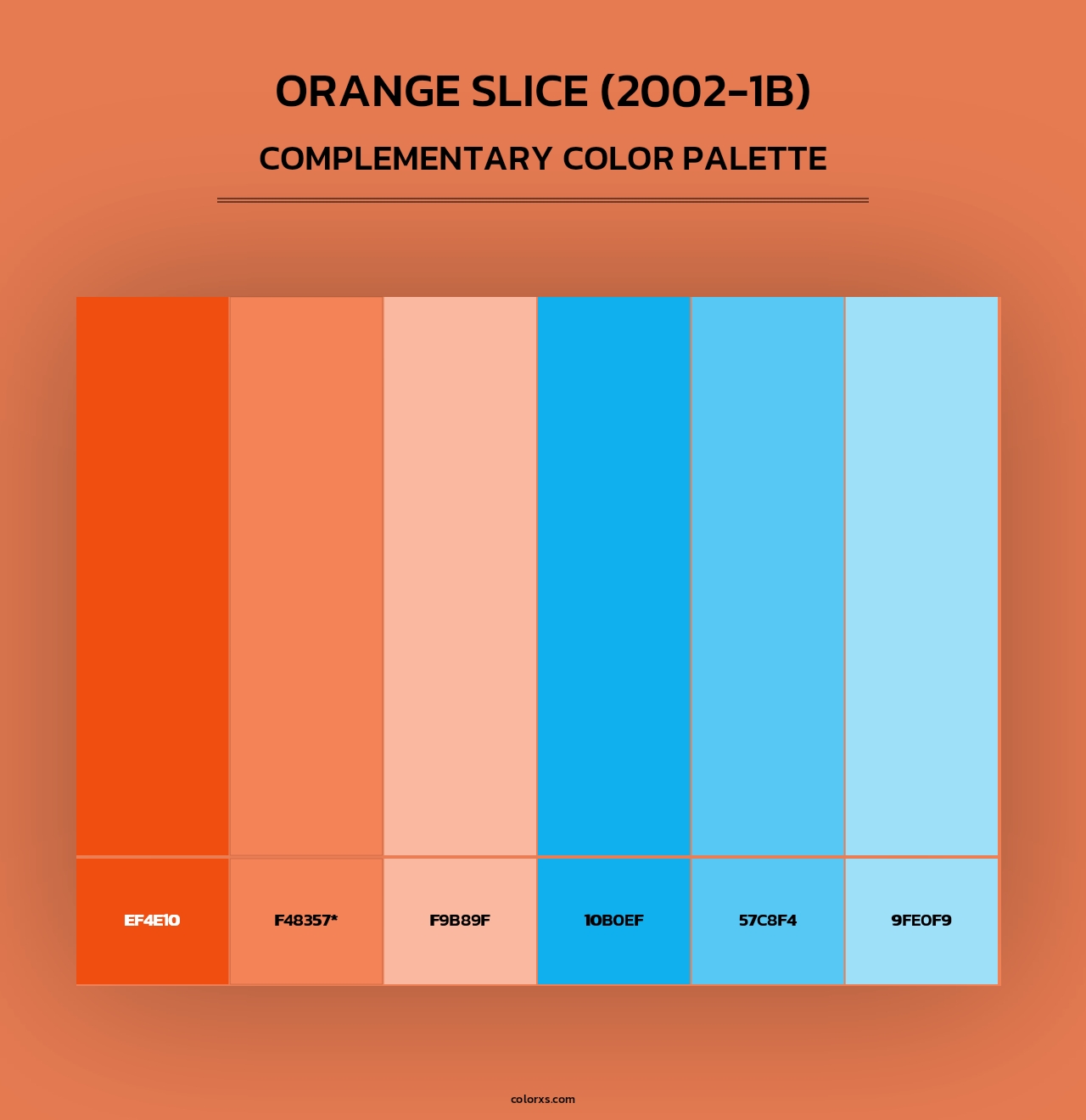 Orange Slice (2002-1B) - Complementary Color Palette