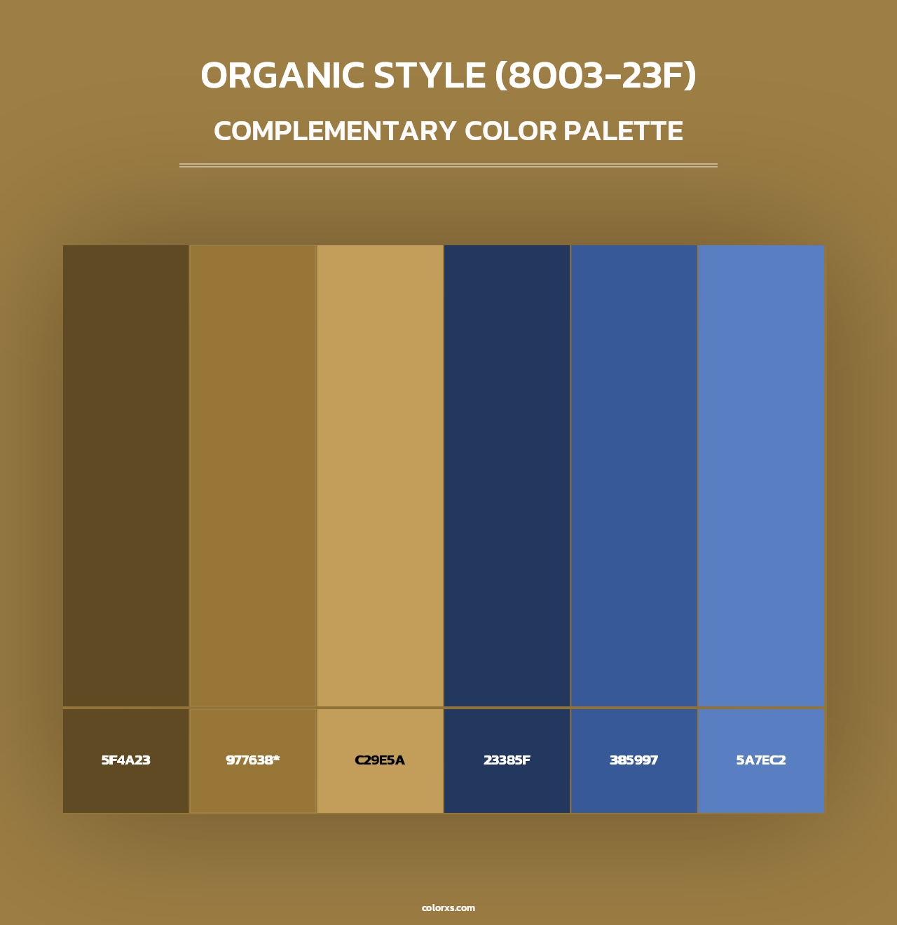 Organic Style (8003-23F) - Complementary Color Palette