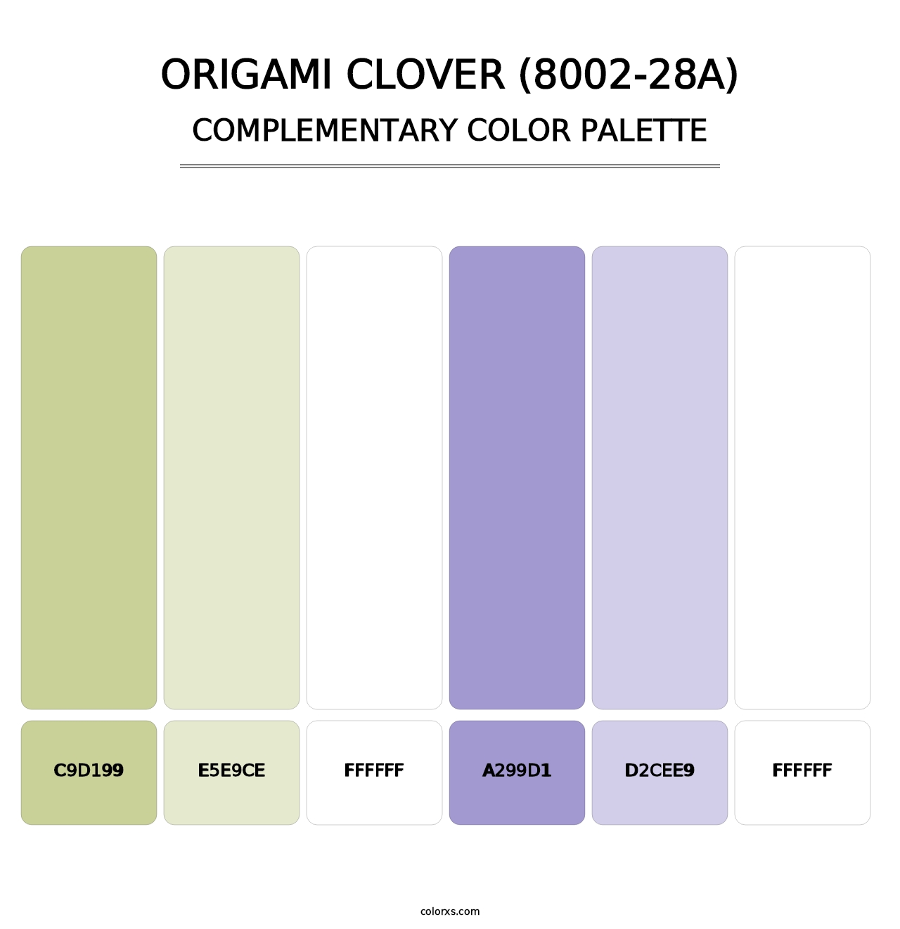 Origami Clover (8002-28A) - Complementary Color Palette