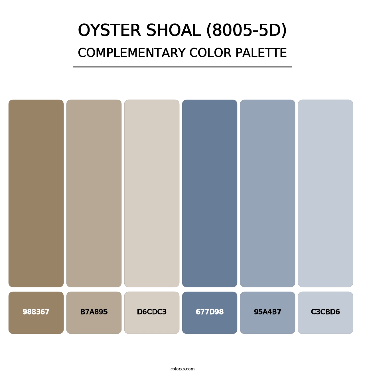Oyster Shoal (8005-5D) - Complementary Color Palette