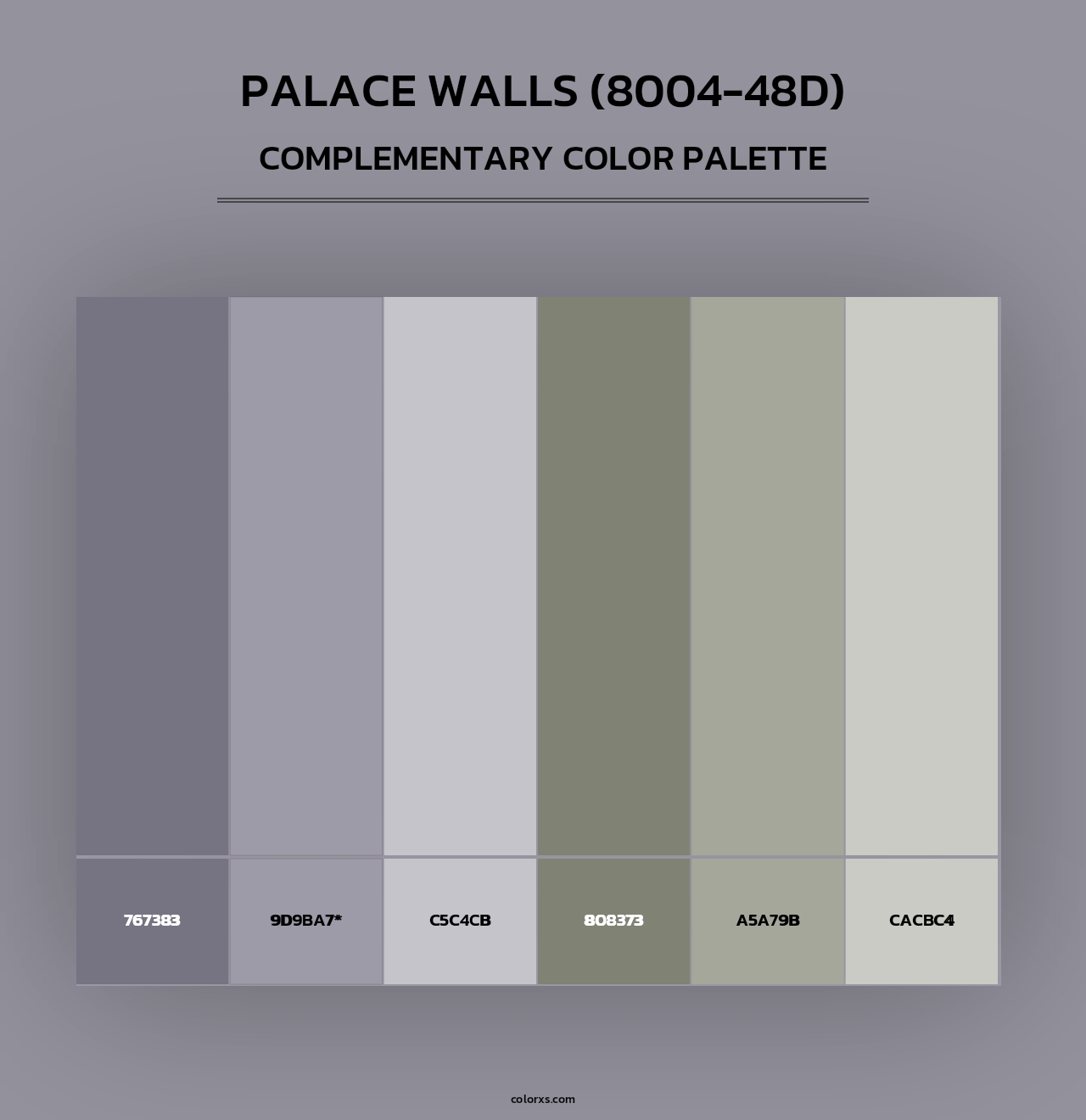 Palace Walls (8004-48D) - Complementary Color Palette