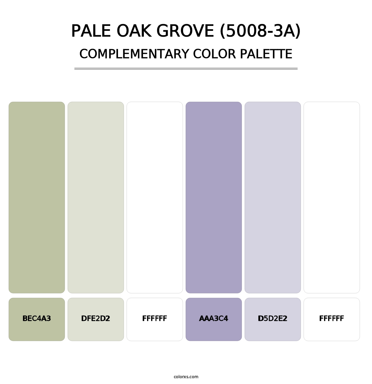 Pale Oak Grove (5008-3A) - Complementary Color Palette