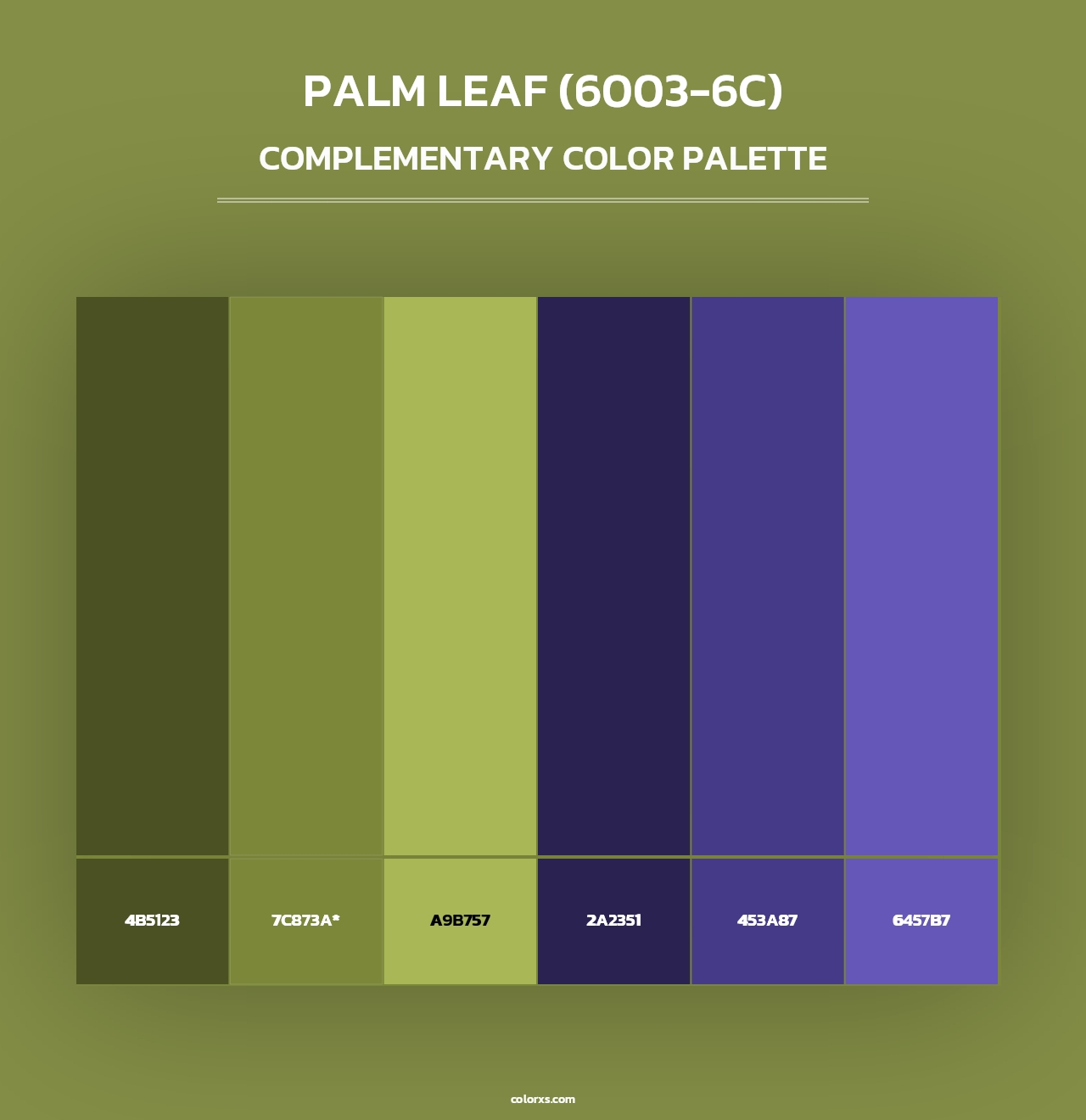 Palm Leaf (6003-6C) - Complementary Color Palette