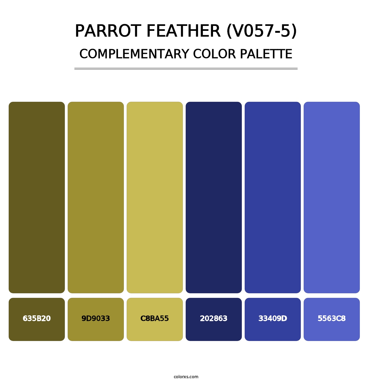 Parrot Feather (V057-5) - Complementary Color Palette