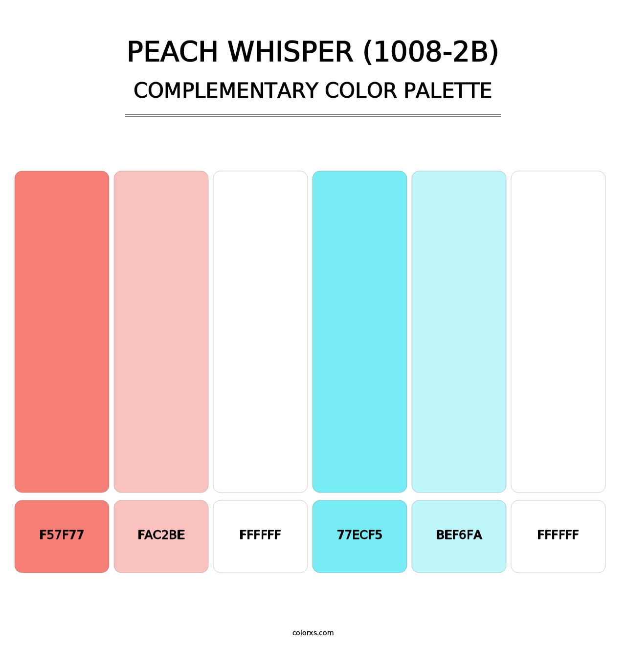 Peach Whisper (1008-2B) - Complementary Color Palette