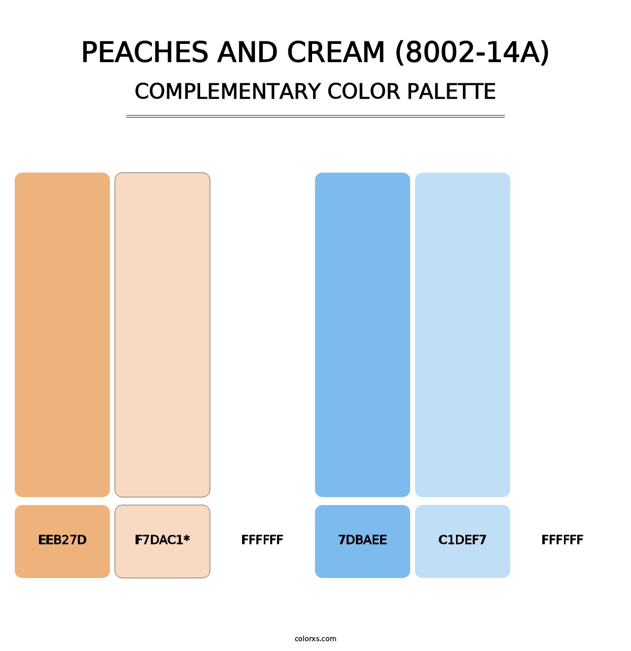 Peaches and Cream (8002-14A) - Complementary Color Palette