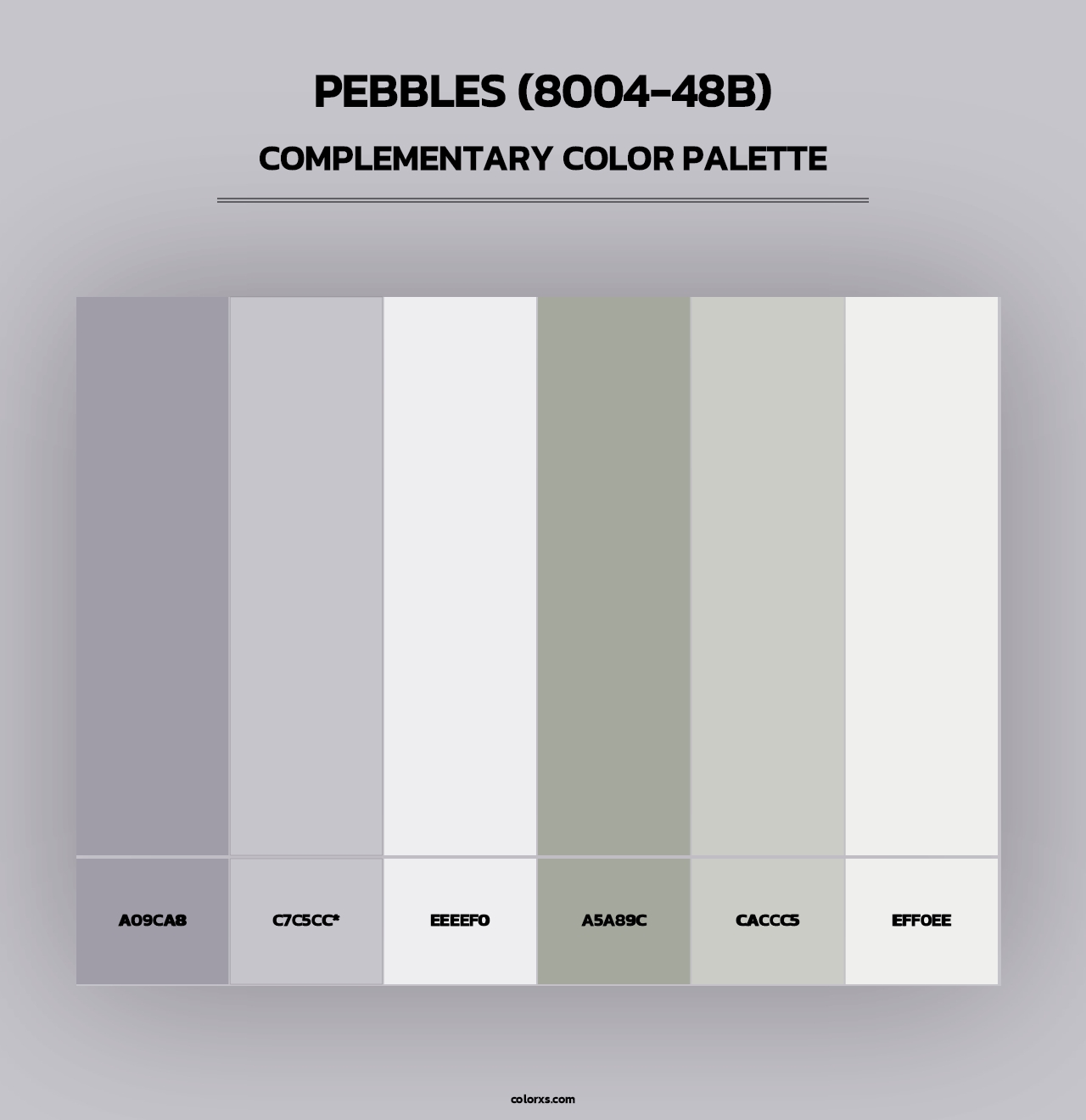 Pebbles (8004-48B) - Complementary Color Palette