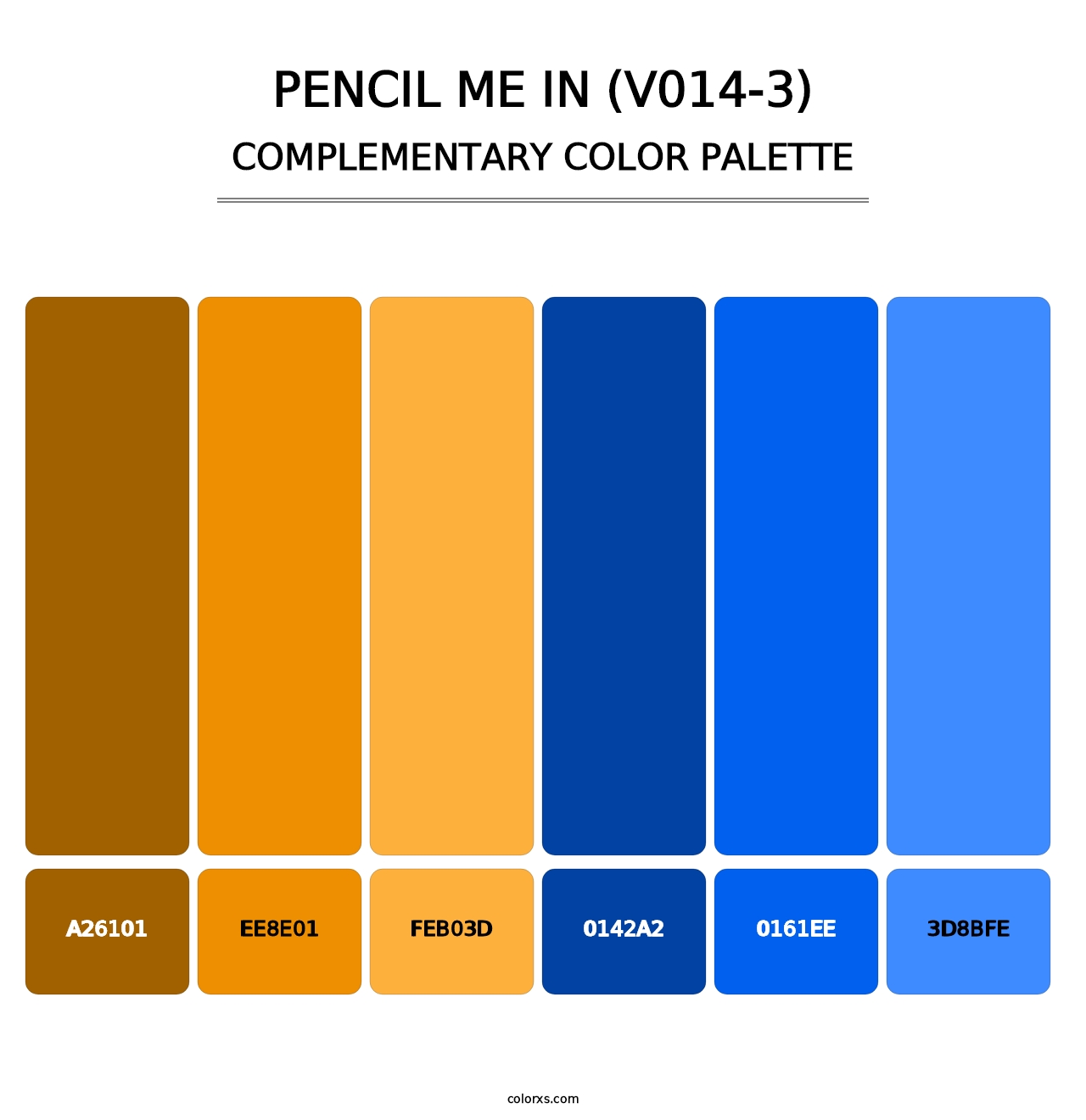 Pencil Me In (V014-3) - Complementary Color Palette
