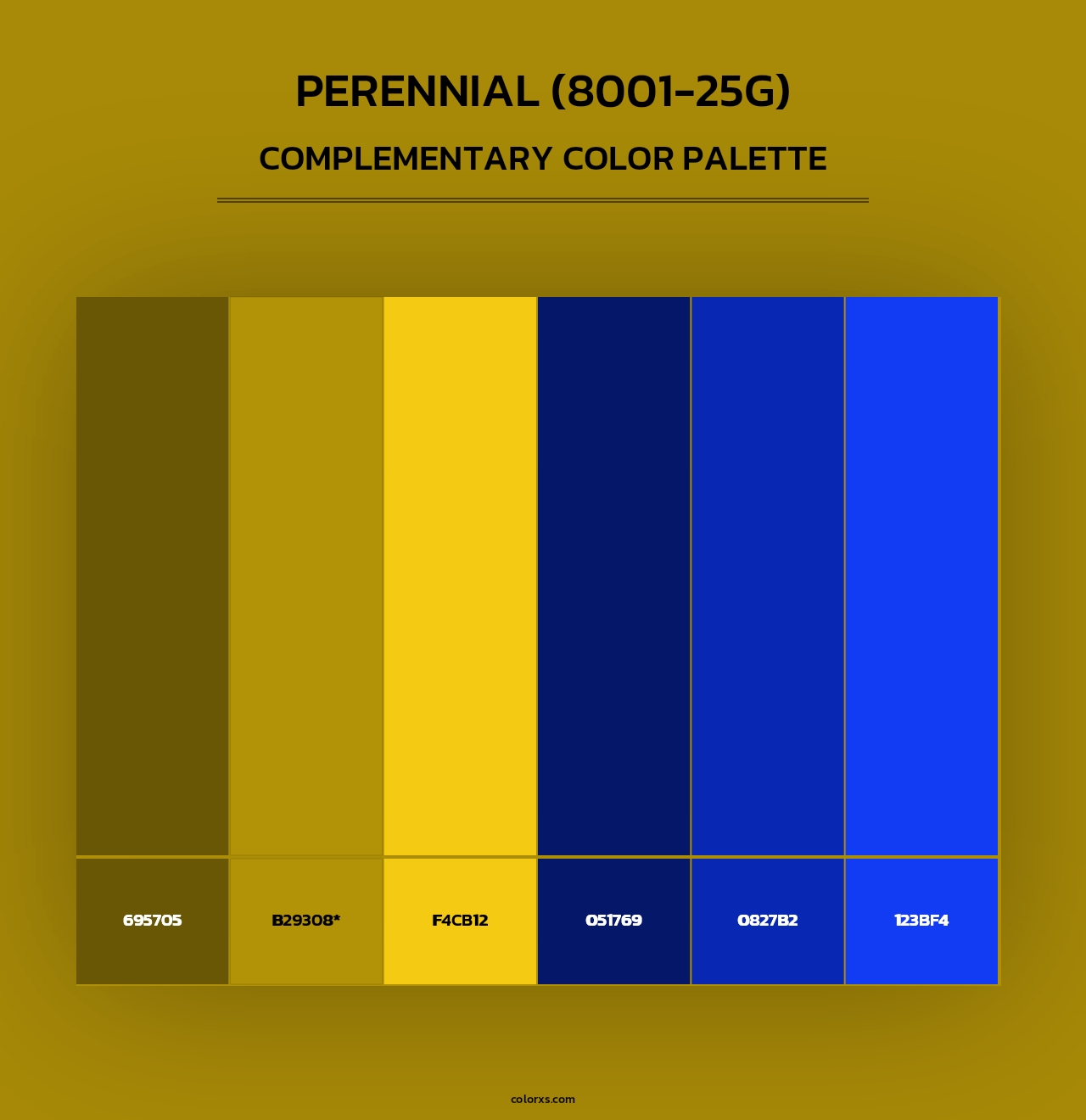 Perennial (8001-25G) - Complementary Color Palette