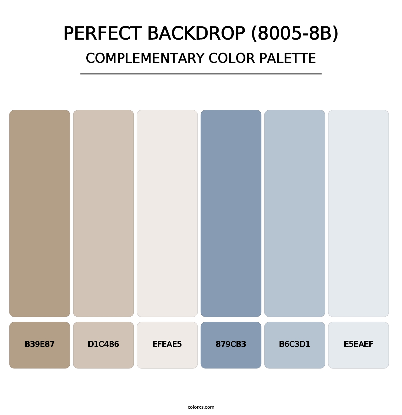 Perfect Backdrop (8005-8B) - Complementary Color Palette