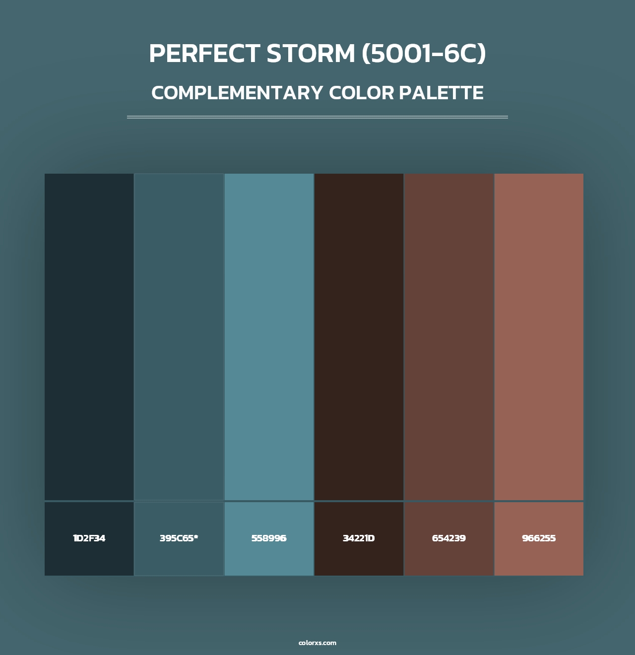 Perfect Storm (5001-6C) - Complementary Color Palette