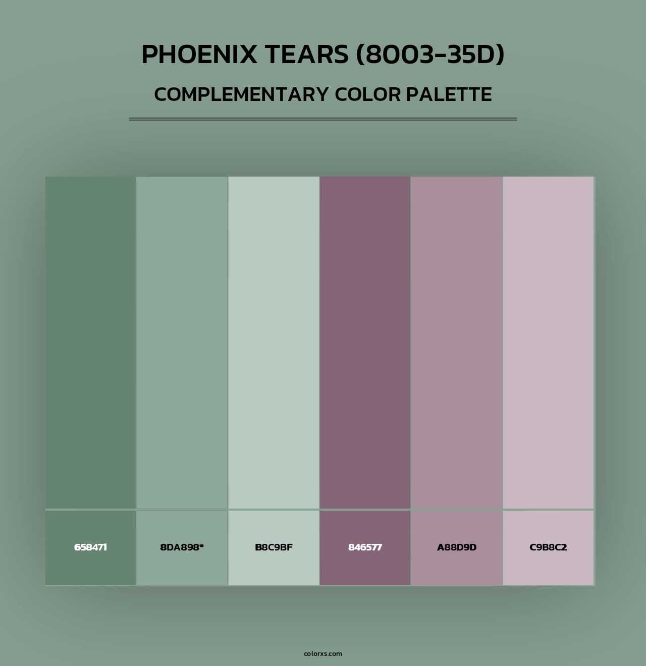Phoenix Tears (8003-35D) - Complementary Color Palette
