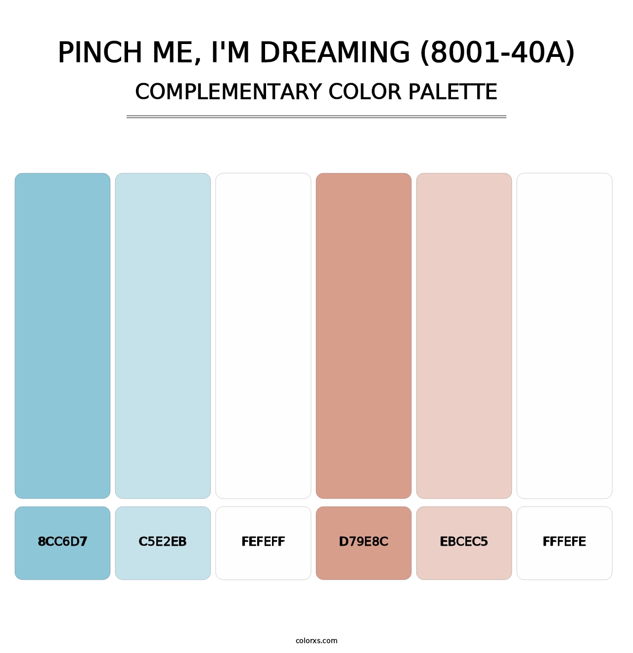 Pinch Me, I'm Dreaming (8001-40A) - Complementary Color Palette