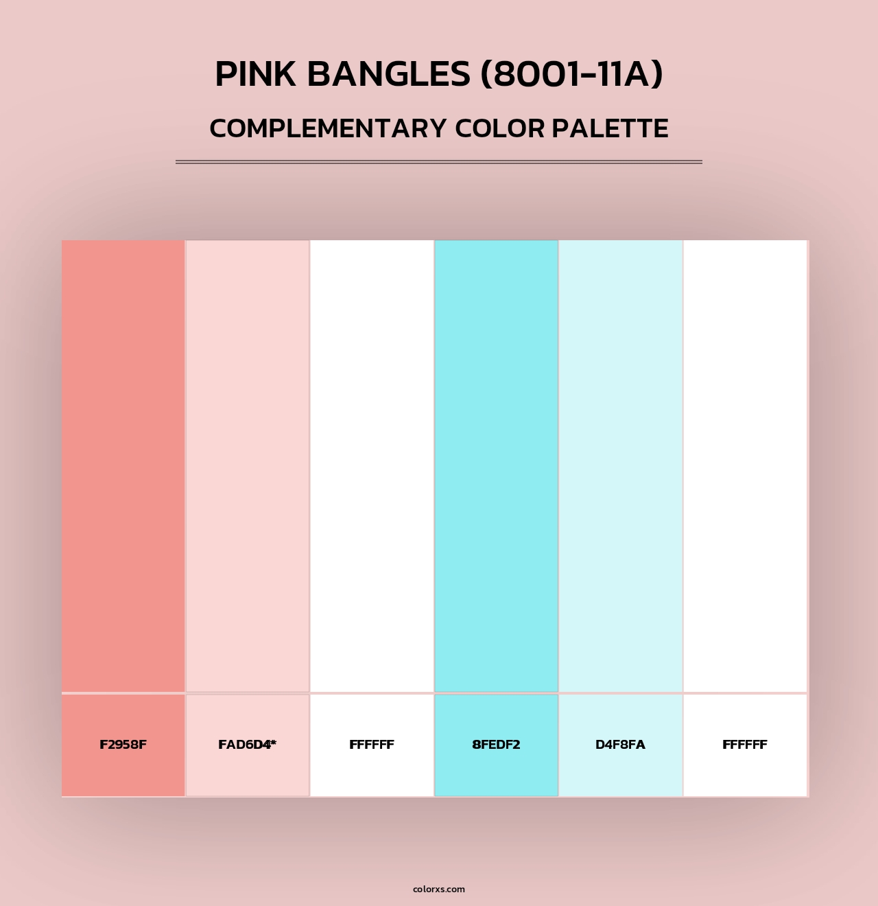Pink Bangles (8001-11A) - Complementary Color Palette